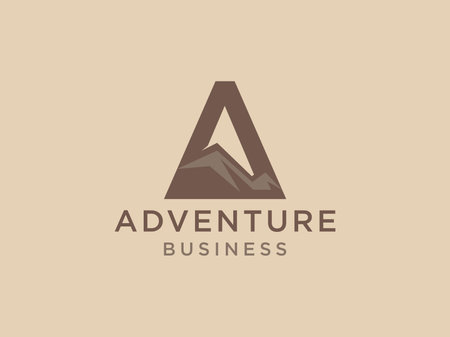 simple letter A logo template vectorのイラスト素材