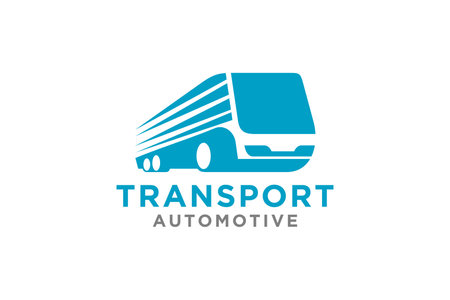Bus, travel bus logo template. public transportation, vector artのイラスト素材