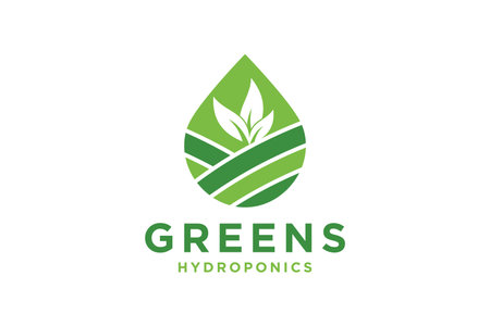 Abstract leaf and water drop logo design conceptのイラスト素材