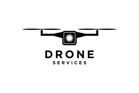 Drone service related company logo Design Vector Illustration.のイラスト素材
