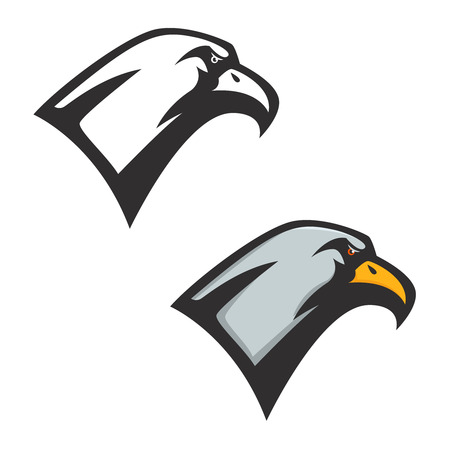 Eagle head icon isolated on white background. Vector design element.のイラスト素材