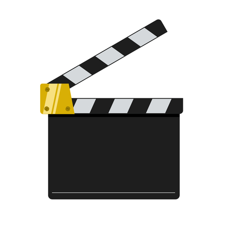Cinema clapper illustration isolated on white background.のイラスト素材