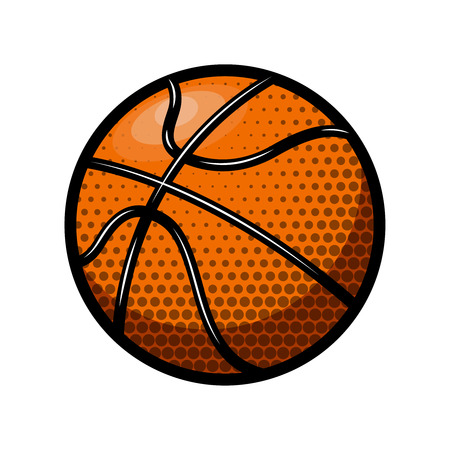 Basketball ball illustration isolated on white backgroundのイラスト素材