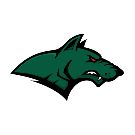 Dog head signのイラスト素材