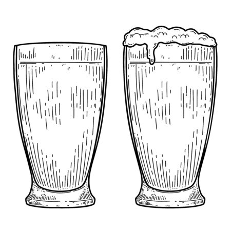 Illustration of mug of beer isolated on white background.のイラスト素材