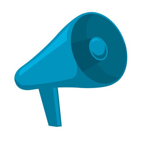 Megaphone icon in flat style. Design element for poster, card, banner, emblem, t shirt. Vector illustrationのイラスト素材
