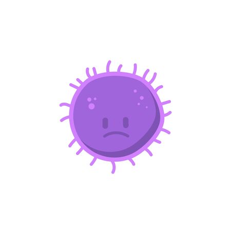 Medical illustration of bacterias in flat style. Microbiology. Design element for poster, infographic, banner, card, flyer, brochure. Vector illustrationのイラスト素材