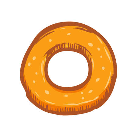 Illustration of cake. Design element for poster, card, banner, menu. Vector illustrationのイラスト素材