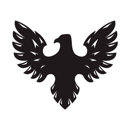 Eagle icon isolated on white background. Design element for   label, sign. Vector illustrationのイラスト素材