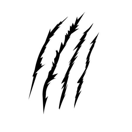 Claws scratching background. For poster, t shirt, decoration. vector illustrationのイラスト素材