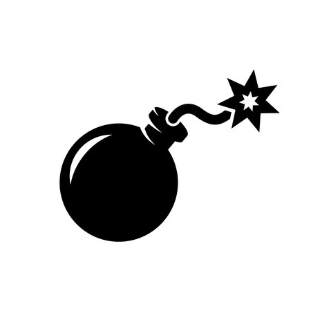 bomb icon. vector design elementsのイラスト素材