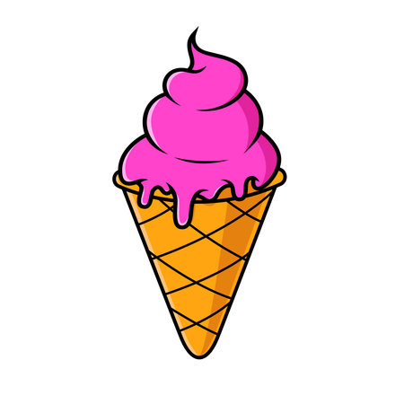 Illustration of an ice cream.のイラスト素材