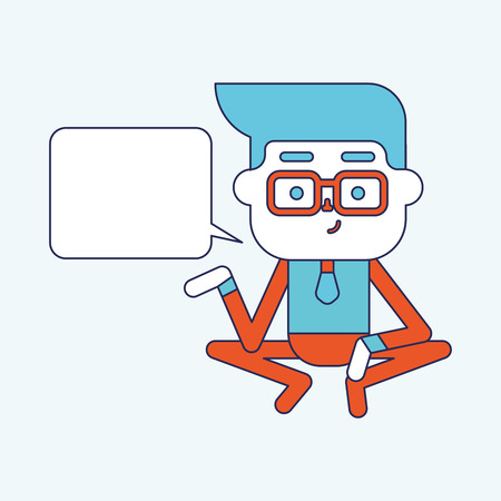 Character illustration design. Businessman message cartoon,epsのイラスト素材