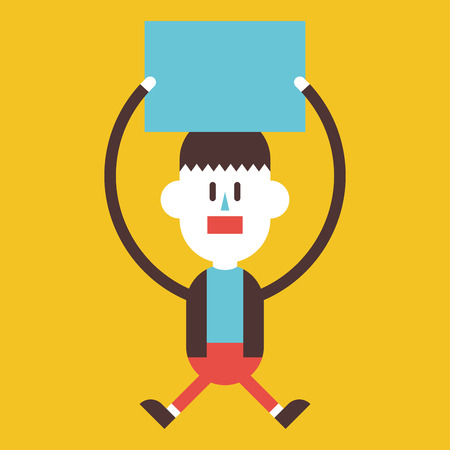 Character illustration design. Businessman message cartoon,epsのイラスト素材