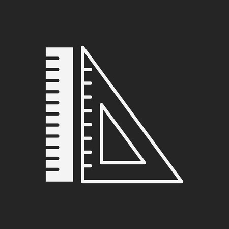 Triangle ruler iconのイラスト素材