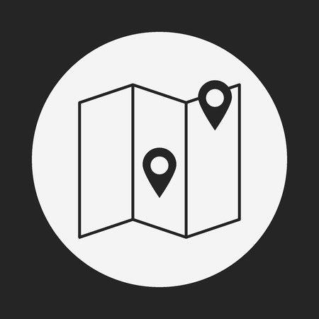 map iconのイラスト素材