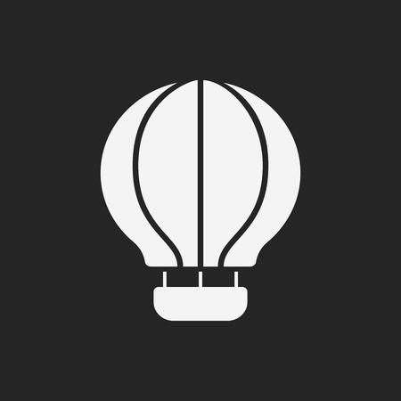 hot air balloon iconのイラスト素材