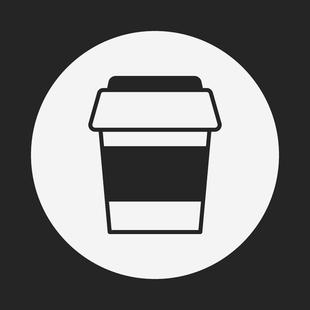 hot coffee iconのイラスト素材