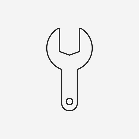 Screwdrivers line iconのイラスト素材