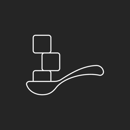 sugar line iconのイラスト素材