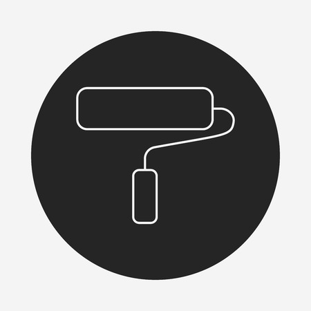 Paint brush line iconのイラスト素材