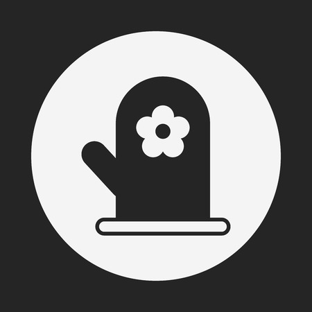 baking gloves iconのイラスト素材