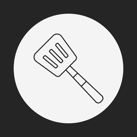 Spatula line iconのイラスト素材
