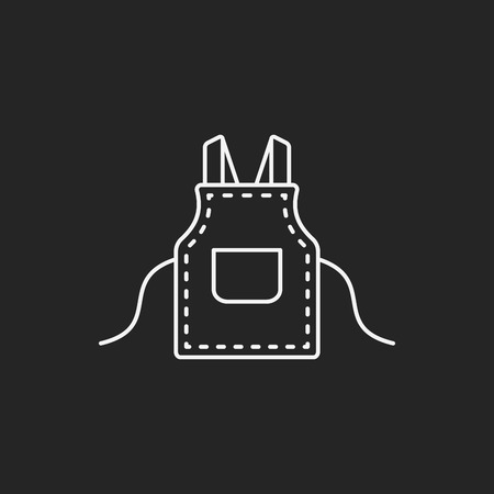 apron line iconのイラスト素材