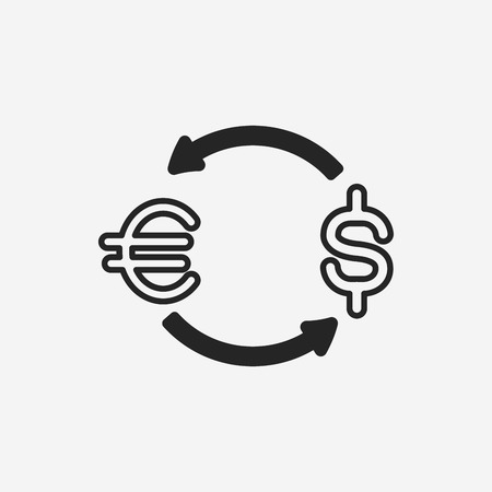 money exchange iconのイラスト素材