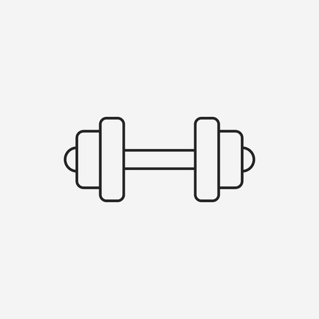 Dumbbell line iconのイラスト素材