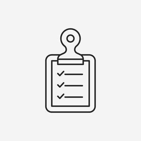 medical file line iconのイラスト素材