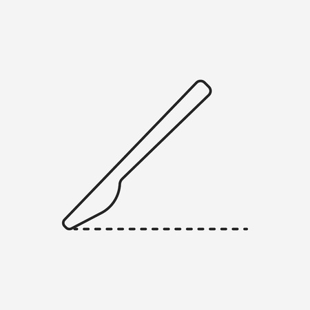 Scalpel line iconのイラスト素材