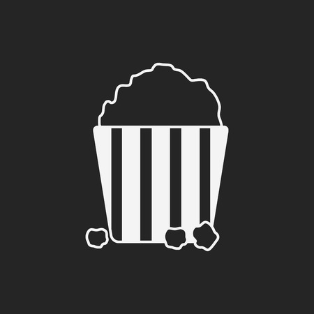 popcorn iconのイラスト素材