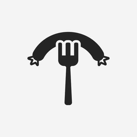 hot dog sausage iconのイラスト素材