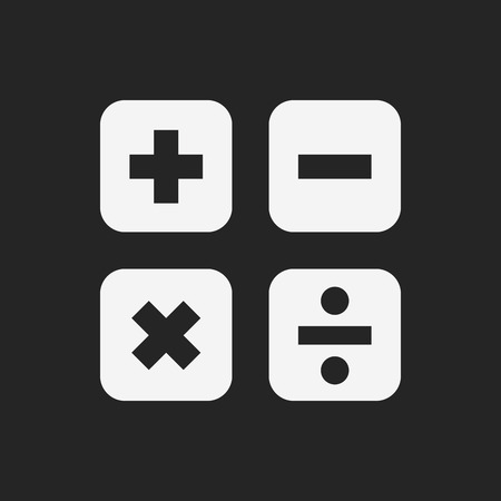 calculator iconのイラスト素材