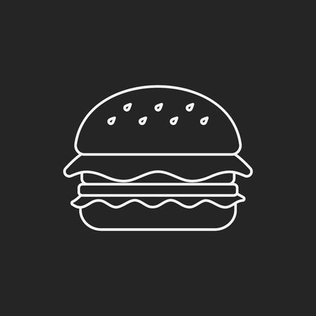 hamburger line iconのイラスト素材
