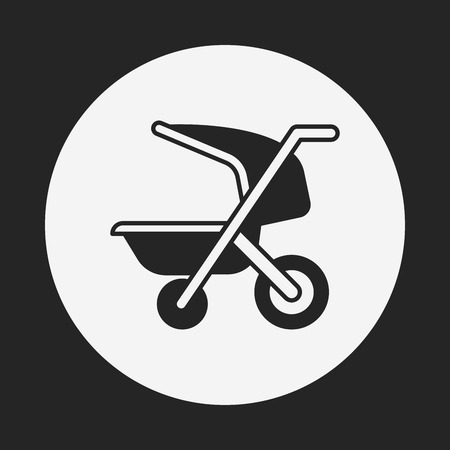 Baby carriages iconのイラスト素材