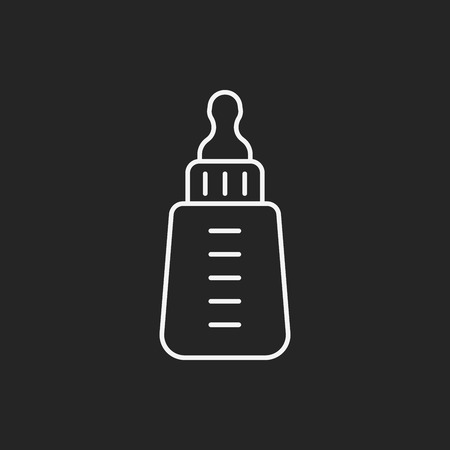 Feeding bottle line iconのイラスト素材