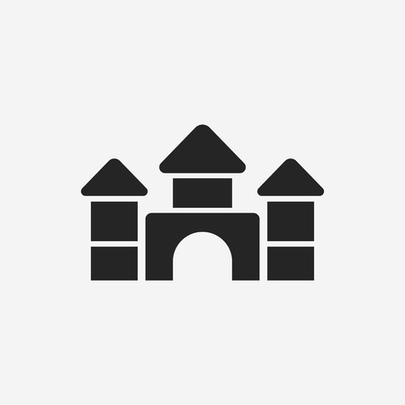 baby toy bricks iconのイラスト素材