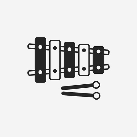 baby toy musical instruments iconのイラスト素材