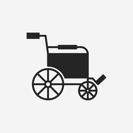 Wheelchair iconのイラスト素材