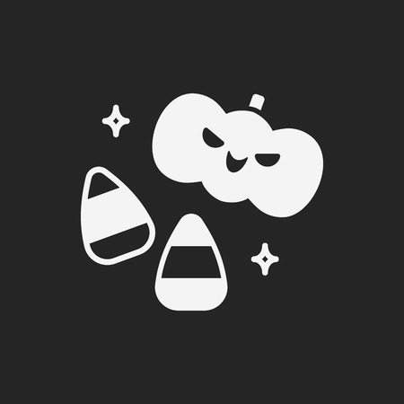 halloween candy iconのイラスト素材