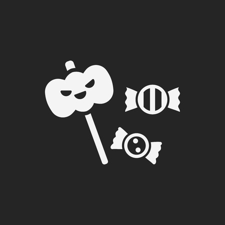 halloween candy iconのイラスト素材