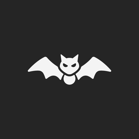 halloween bat iconのイラスト素材