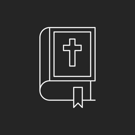 bible line iconのイラスト素材