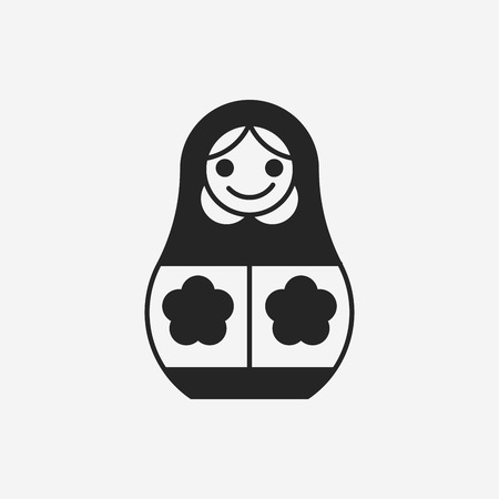 toy doll iconのイラスト素材