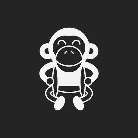 toy monkey iconのイラスト素材