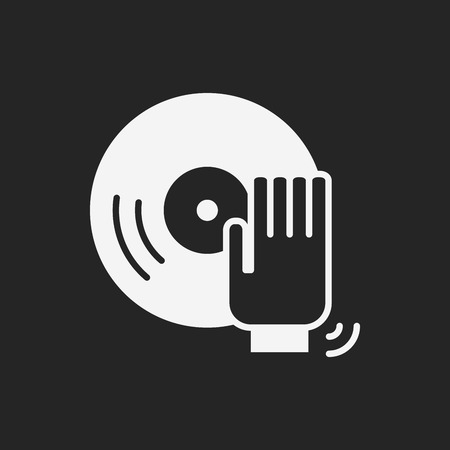 birthday party music iconのイラスト素材