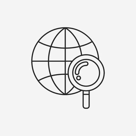 search line iconのイラスト素材