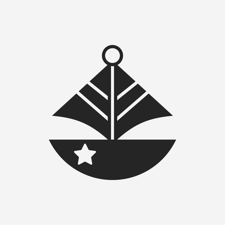 toy boat iconのイラスト素材
